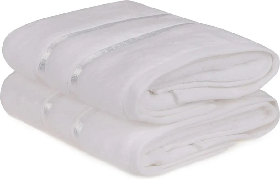 Dolce 2 db-os fehér pamut törölköző szett, 50 x 90 cm - Foutastic