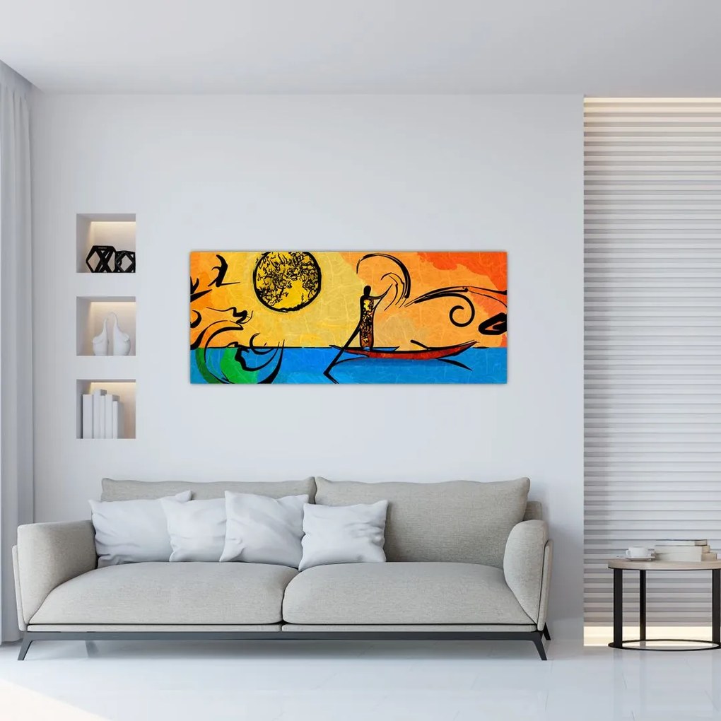 Egy ősi festmény képe (120x50 cm)