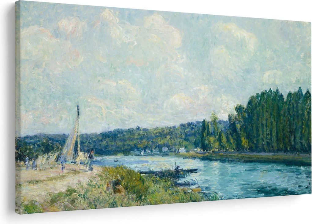 Kép - Alfred Sisley, The Banks of the Oise, reprodukciók (90x60 cm)