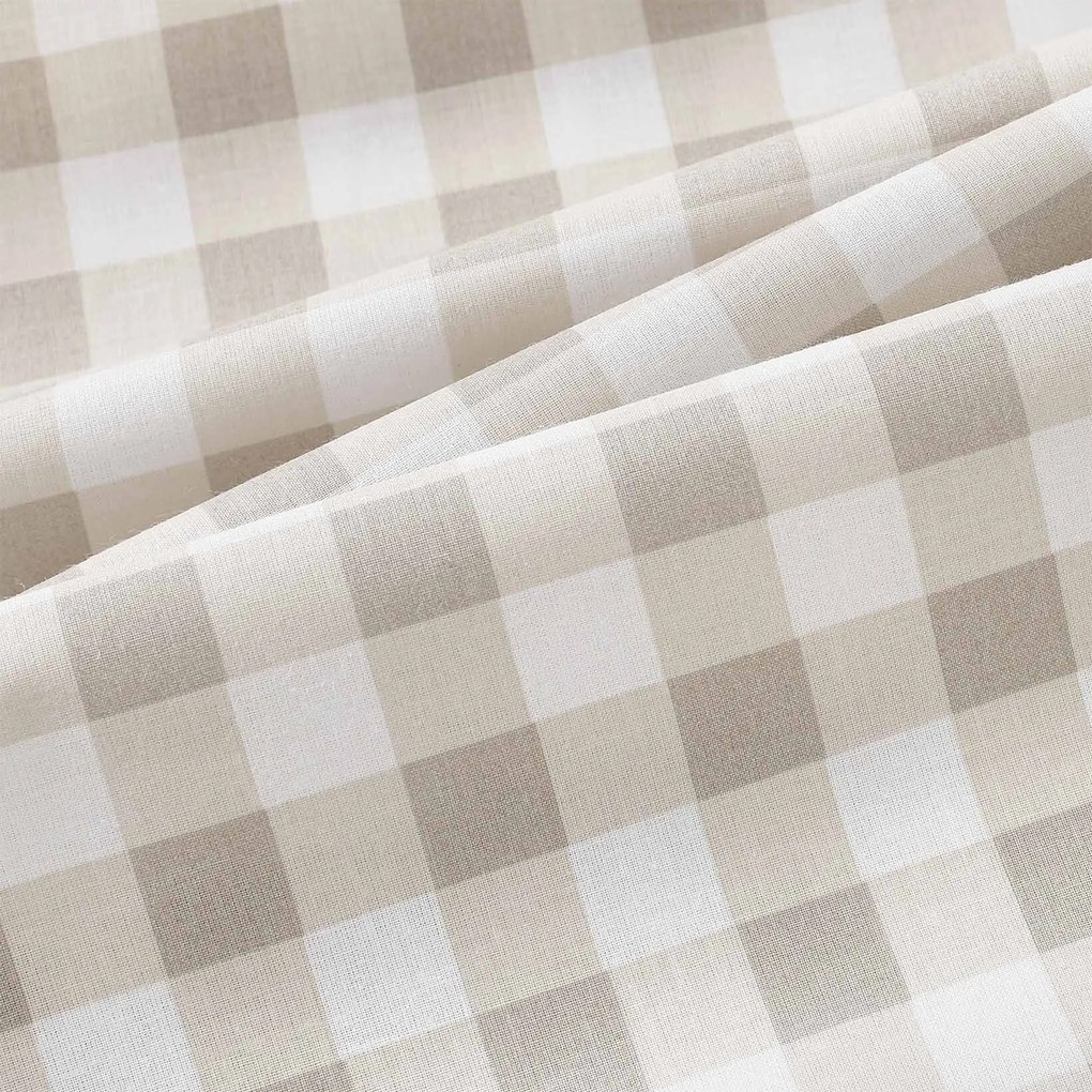 Goldea pamut reggeliző alátét - latté kockás - 2db 30 x 40 cm