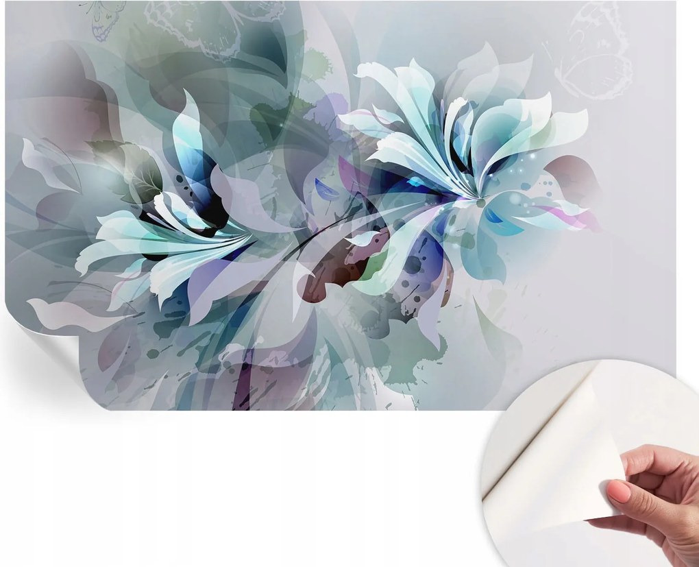 Öntapadós Mosható Fali Fotótapéta Virágos absztrakt 416x254 cm