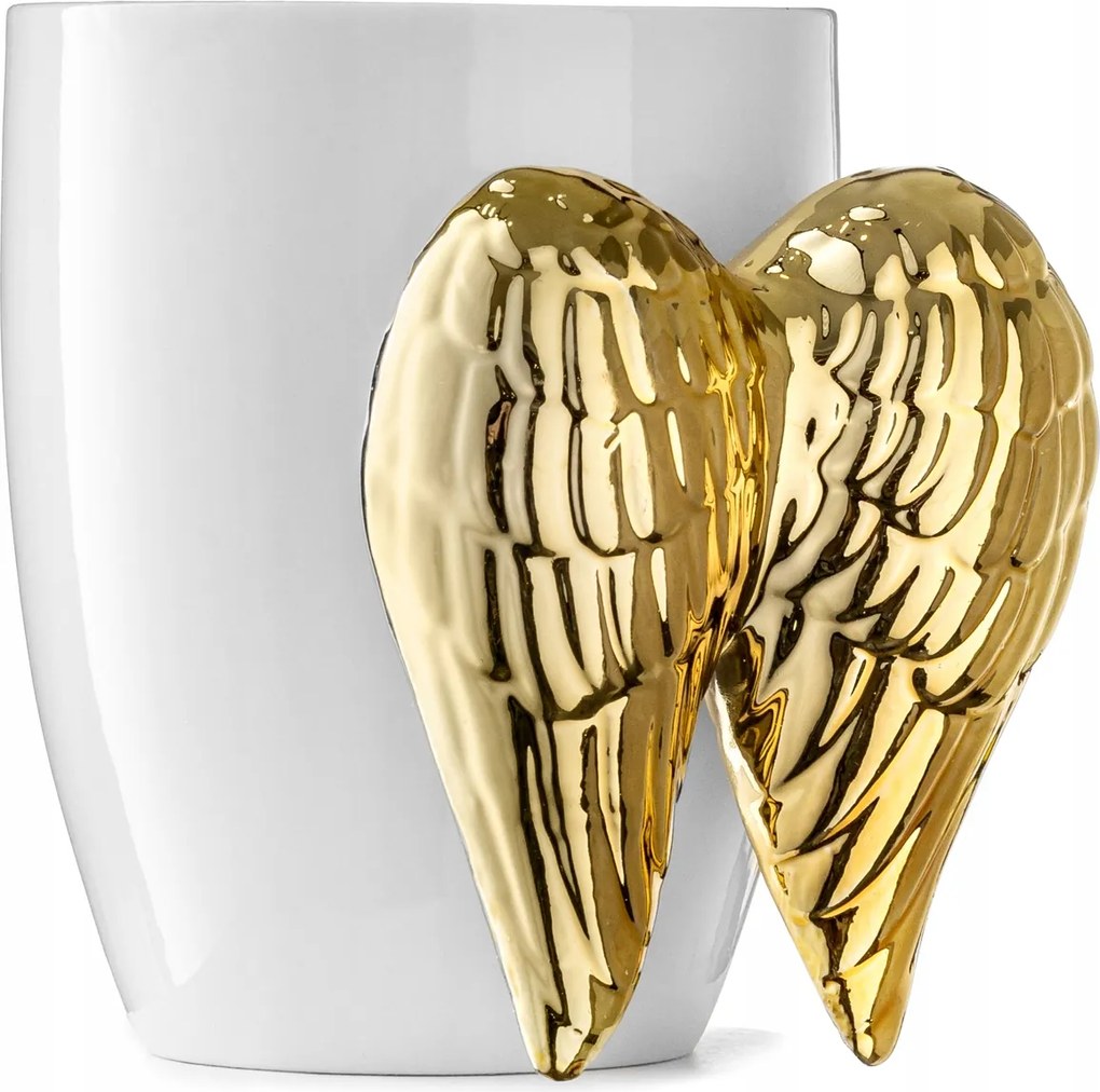 Angyal bögre Arany angyal szárnyakkal 3D karácsonyi ajándék kütyü