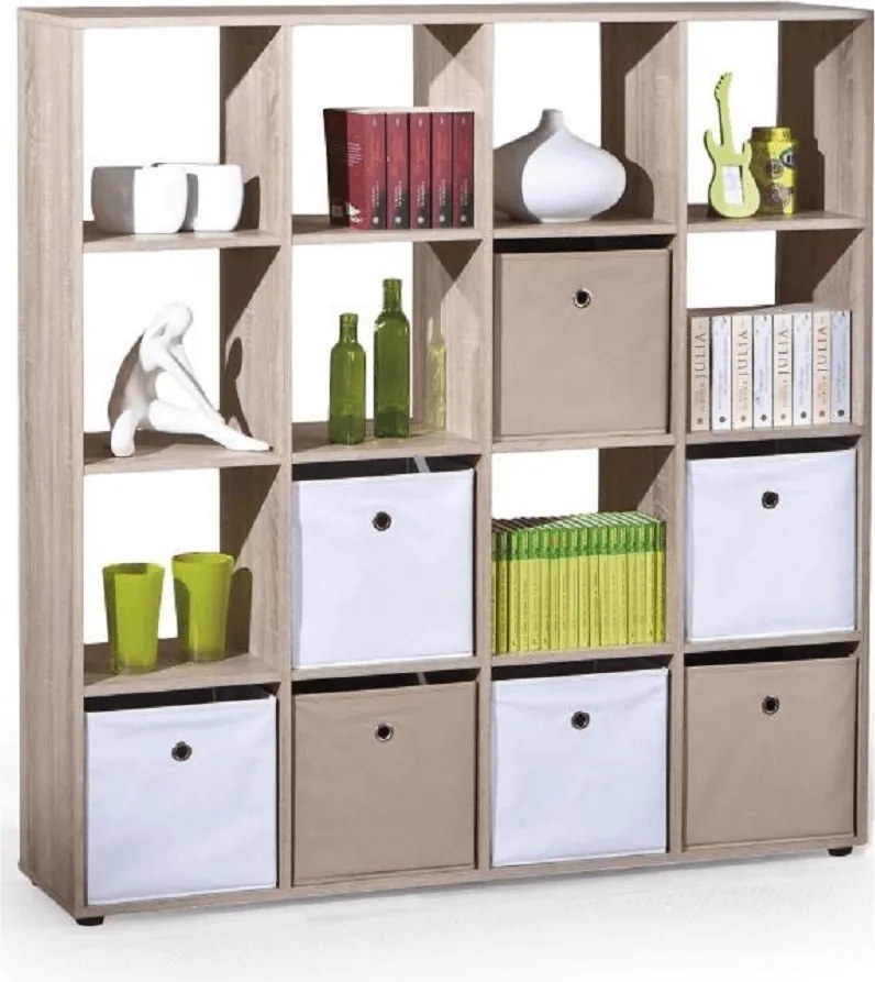 Könyvespolc, tölgy sonoma, SARAH