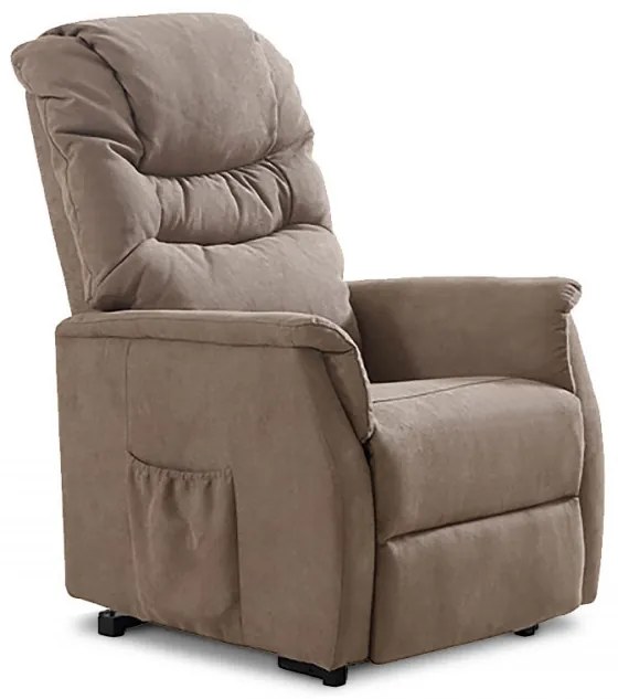 Fotoliu Pentru Tv Și Relaxare Cu Control Electric Textil Capucino Tv-1171