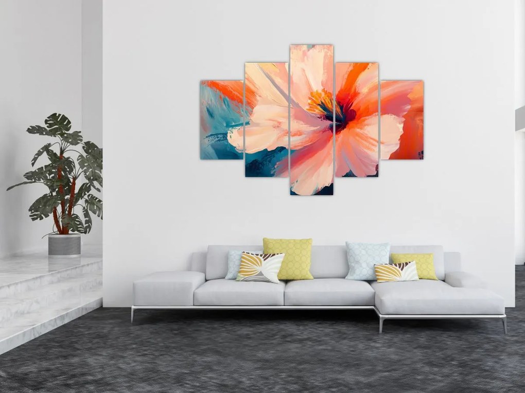 Kép - Festett virág (150x105 cm)