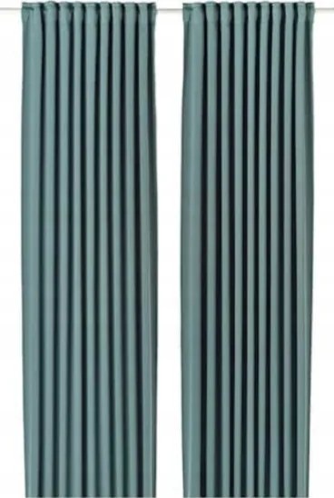Ikea Majgull sötétítő függöny 145x300 szürke-türkiz