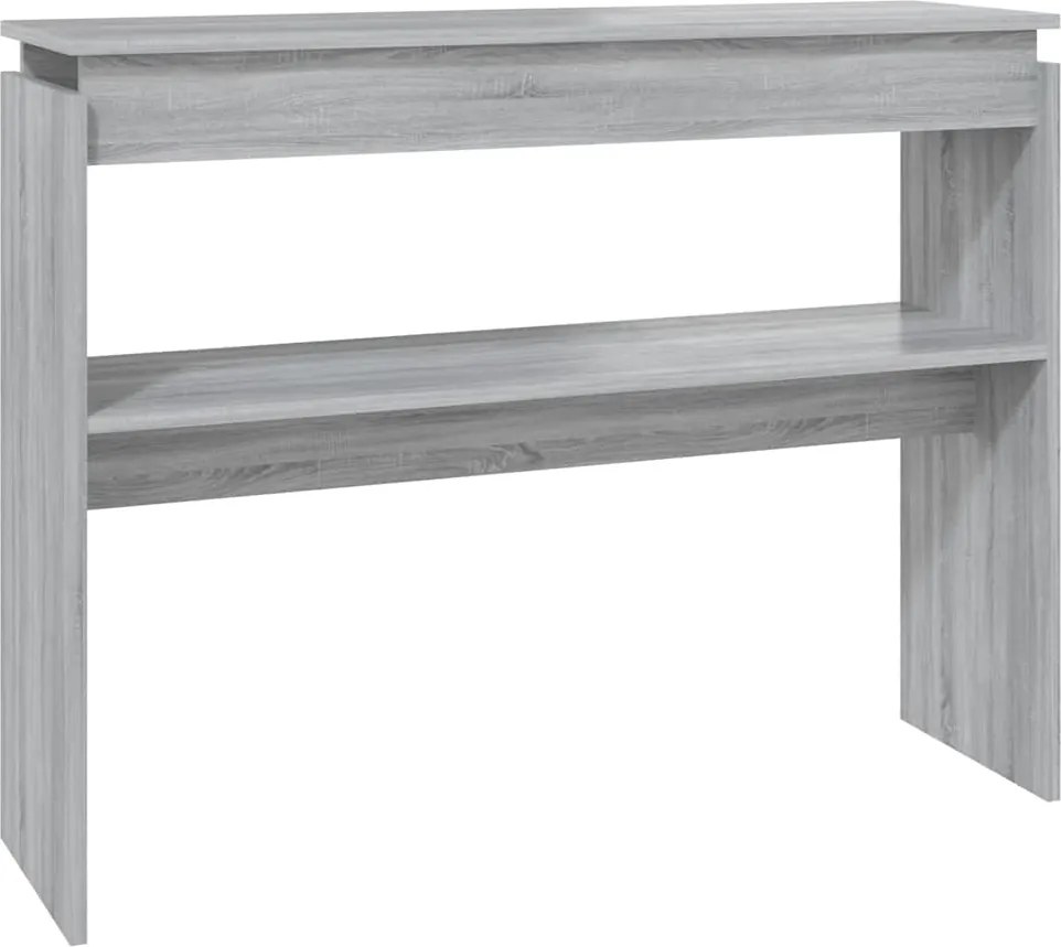 vidaXL szürke sonoma színű szerelt fa tálalóasztal 102 x 30 x 80 cm
