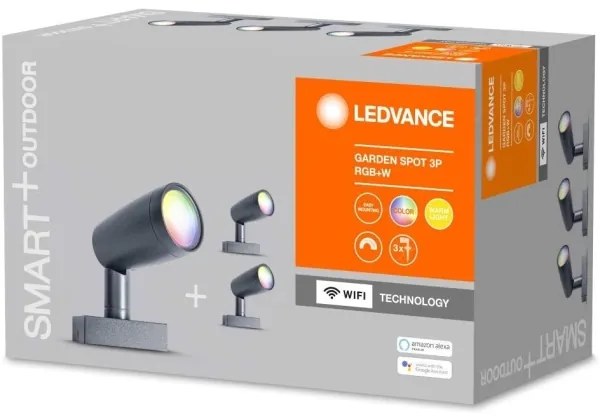 Ledvance - SET 3x LED RGBW kültéri lámpa SMART + SPOT 3xLED / 4,5W / 230V IP65 Wi-Fi