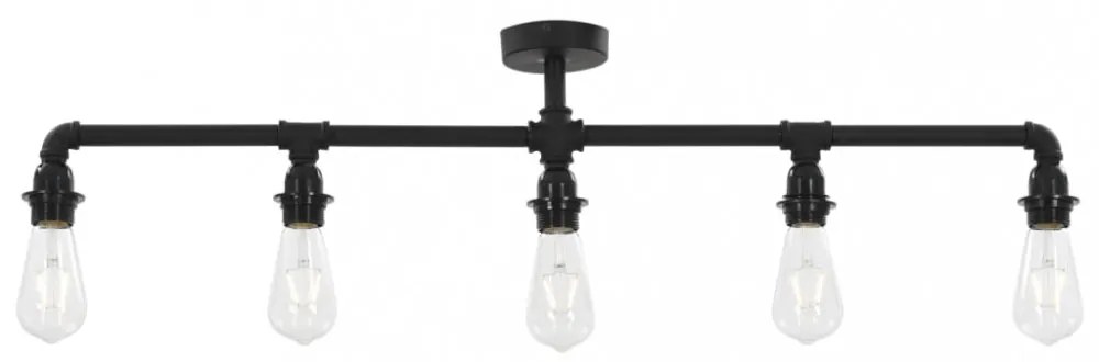 fekete mennyezeti lámpa 5 x E27