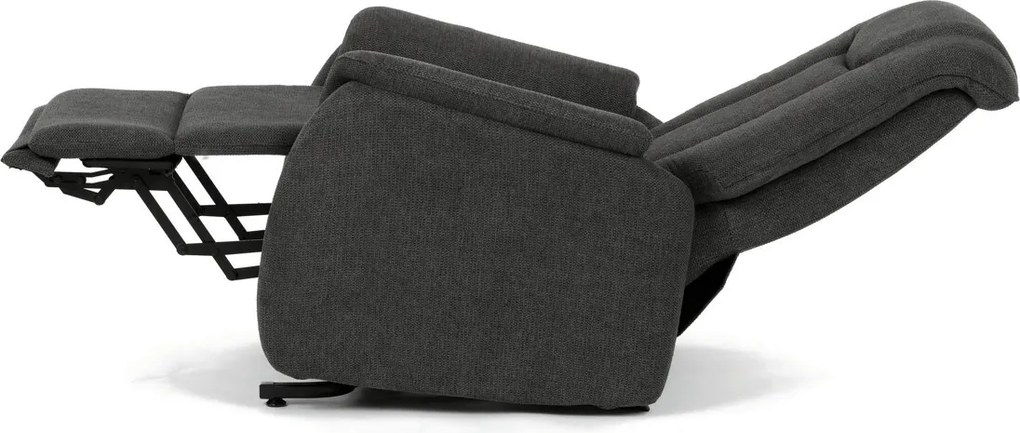 Szürke elektromos relaxfotel kábeles vezérléssel, szövet kárpitozással, TV-L8963 GREY2