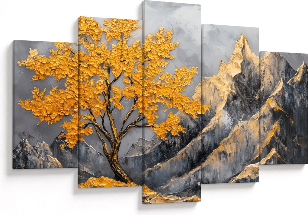 Kép – Arany fa a hegyekben (150x105 cm)