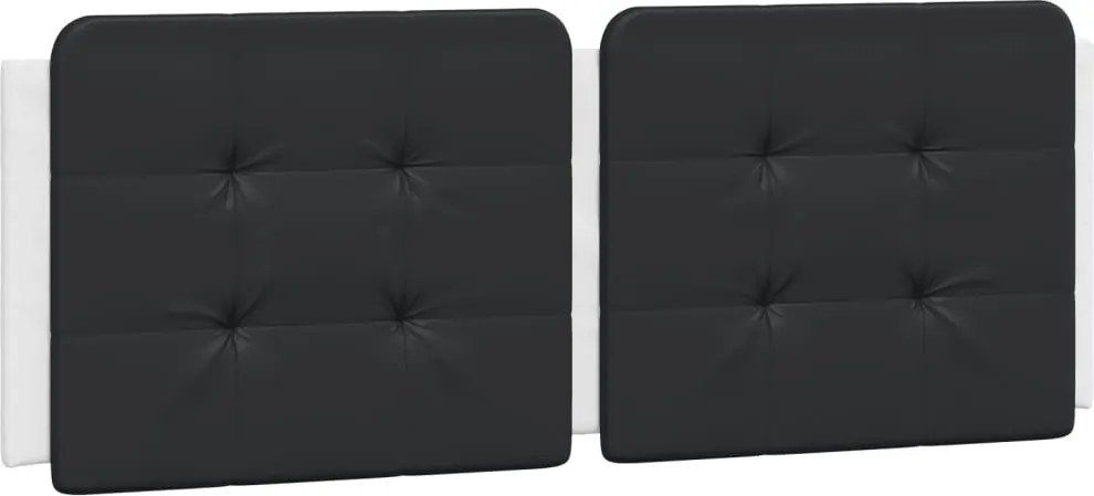 fekete és fehér műbőr fejtámla párna Zadar 140 cm