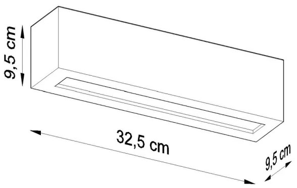 Fali lámpa VEGA 1xE27/60W/230V szürke