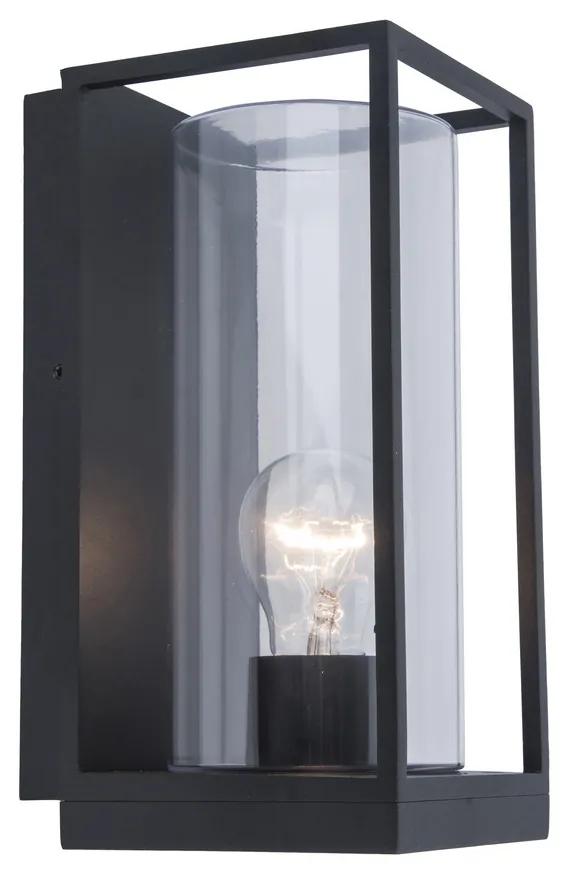 LUTEC Flair fali lámpa, fekete, max. 40W, E27 foglalattal, LUTEC-5288803012