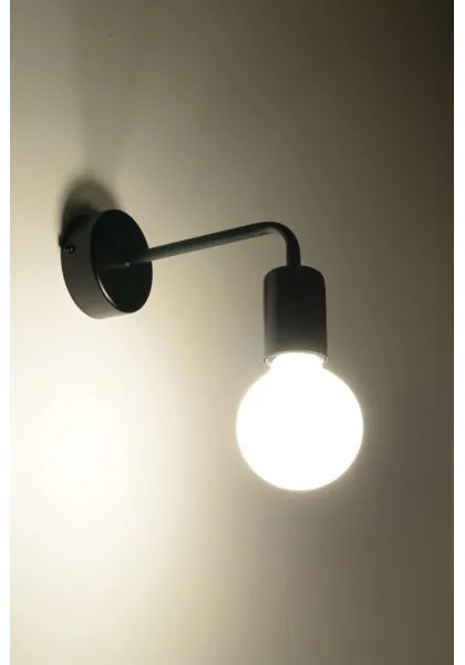 Fali lámpa DUOMO 1xE27/60W/230V fekete