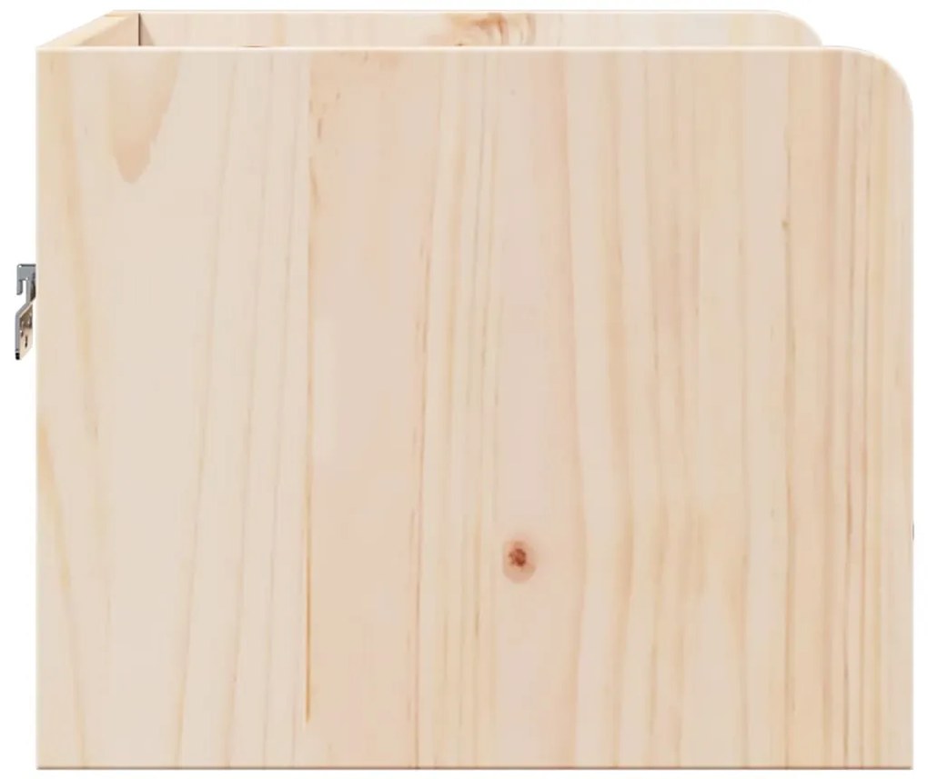 Éjjeli asztal 2 pcs Barna 38 x 36 x 29.5 cm Tömör fenyőfa