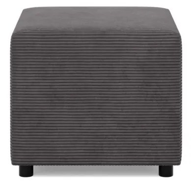 Zeus puff, kordbársony, 50x50, szürke