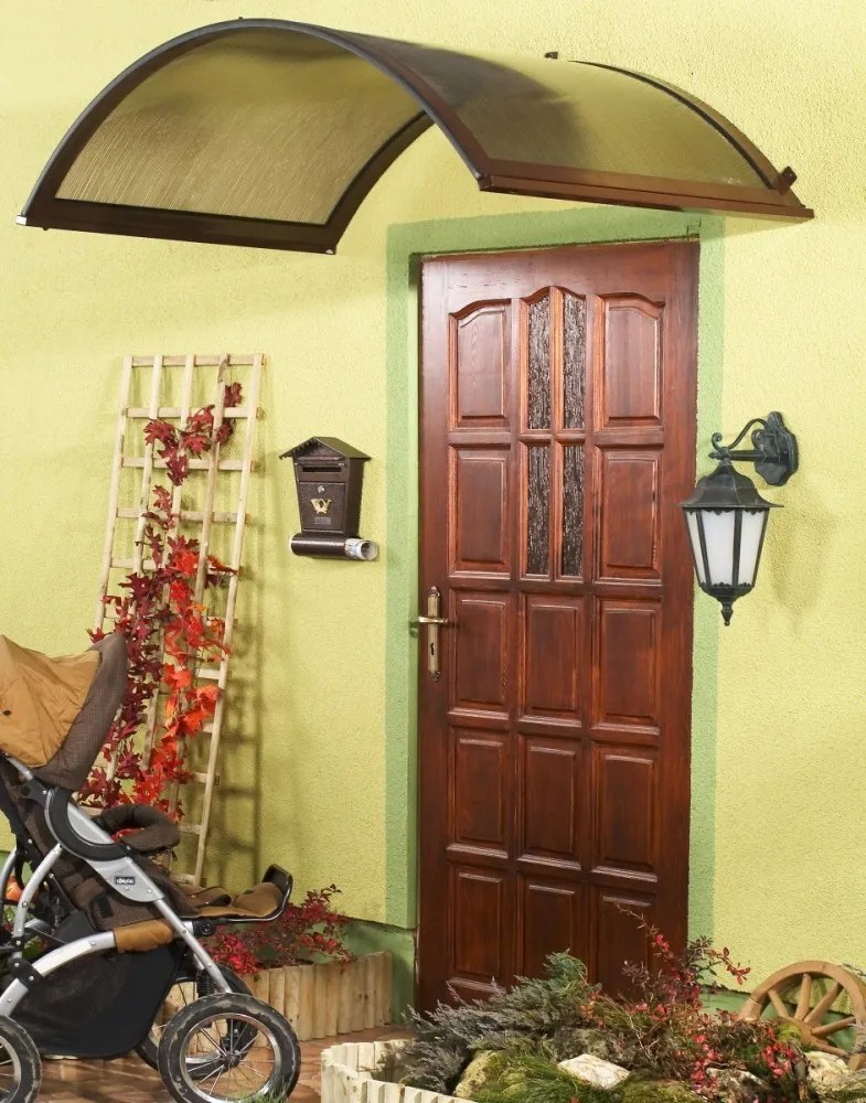Bejárati előtető LANITPLAST ONYX 250/75 barna