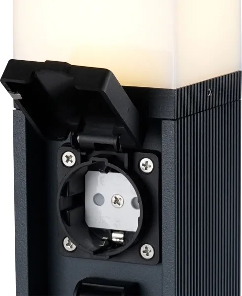 Brilagi -Kültéri lámpa 2 db SCHUKO aljzattal PILLAR 1xG9/11W/230V IP44 antracit