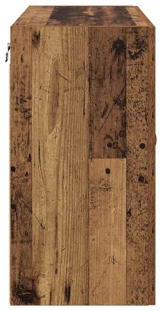 Fali Szekrény Falra szerelhető Régi fa 60 x 31 x 60 cm Faanyag