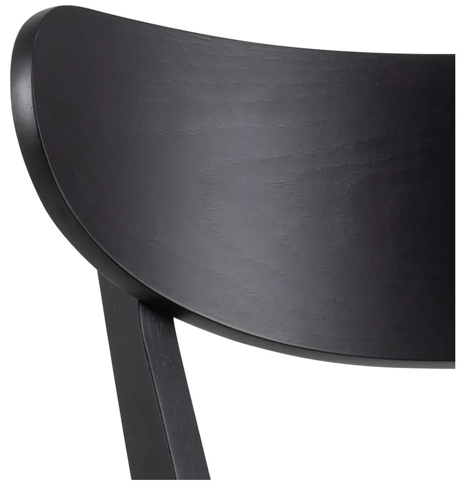 Fekete kaucsukfa bárszék szett 2 db-os 105 cm Roxby – Actona