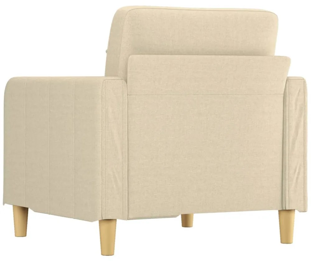 krémszínű szövet kanapéfotel 60 cm