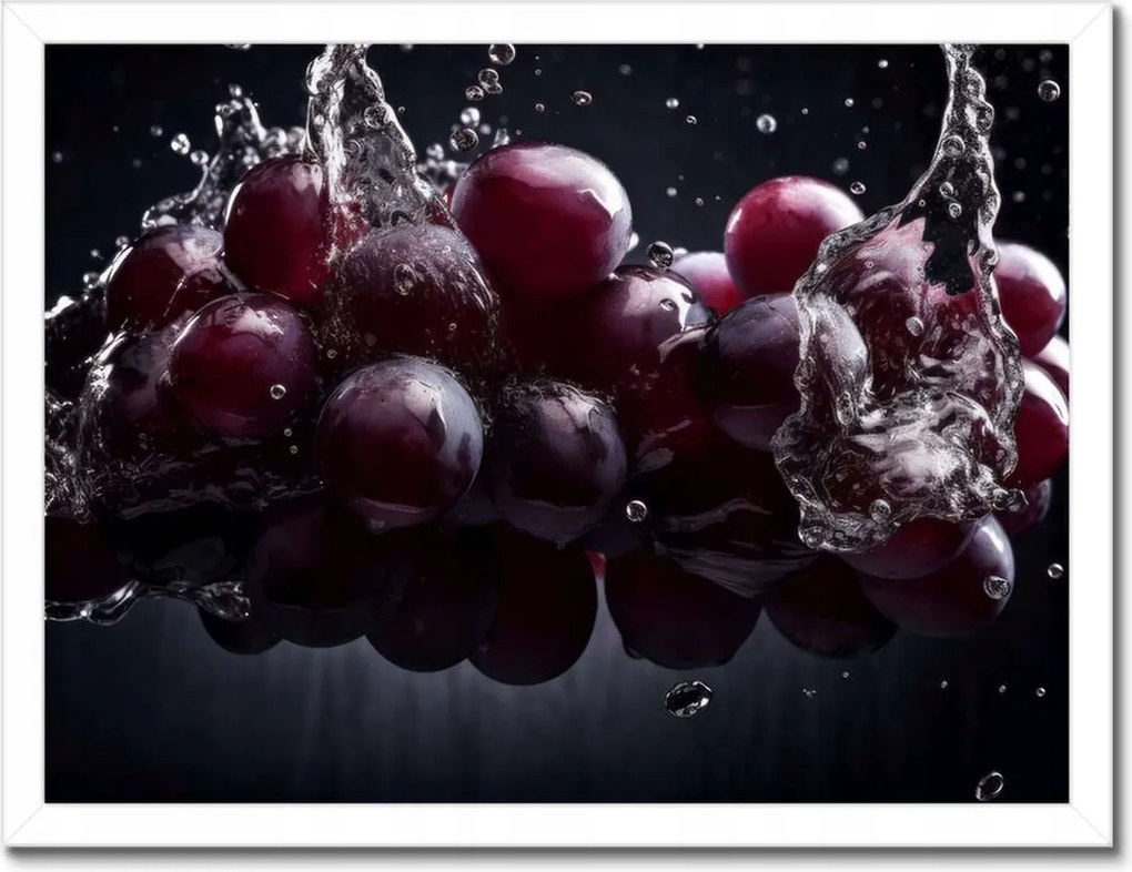 Poszterek keretben 40x30 Vörös szőlő