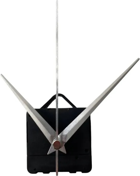 Ezüst hegyes alumínium óramutatók 11 / 8,5 cm