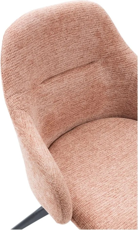 Világosbarna kárpitozott karfás étkezőfotel szett 2 db-os Tamara – Marckeric