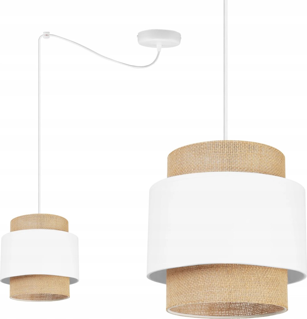 Mennyezeti Lámpa Lógó Csillár Egyetlen Pók Lámpaernyő Boho Juta Loft