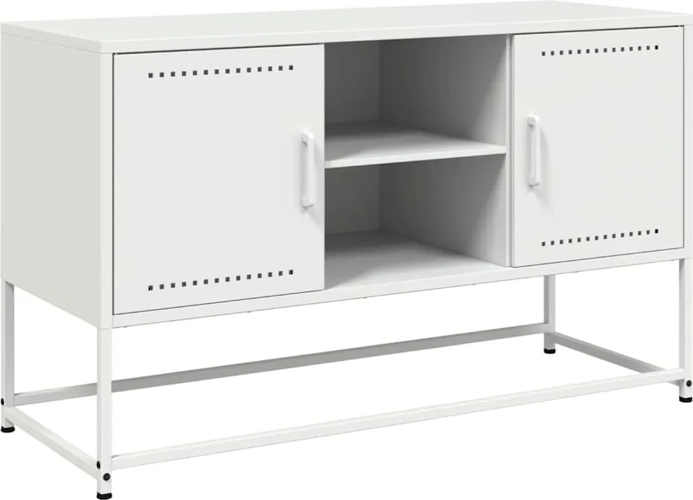 vidaXL fehér acél TV-szekrény 100,5x39x60,5 cm