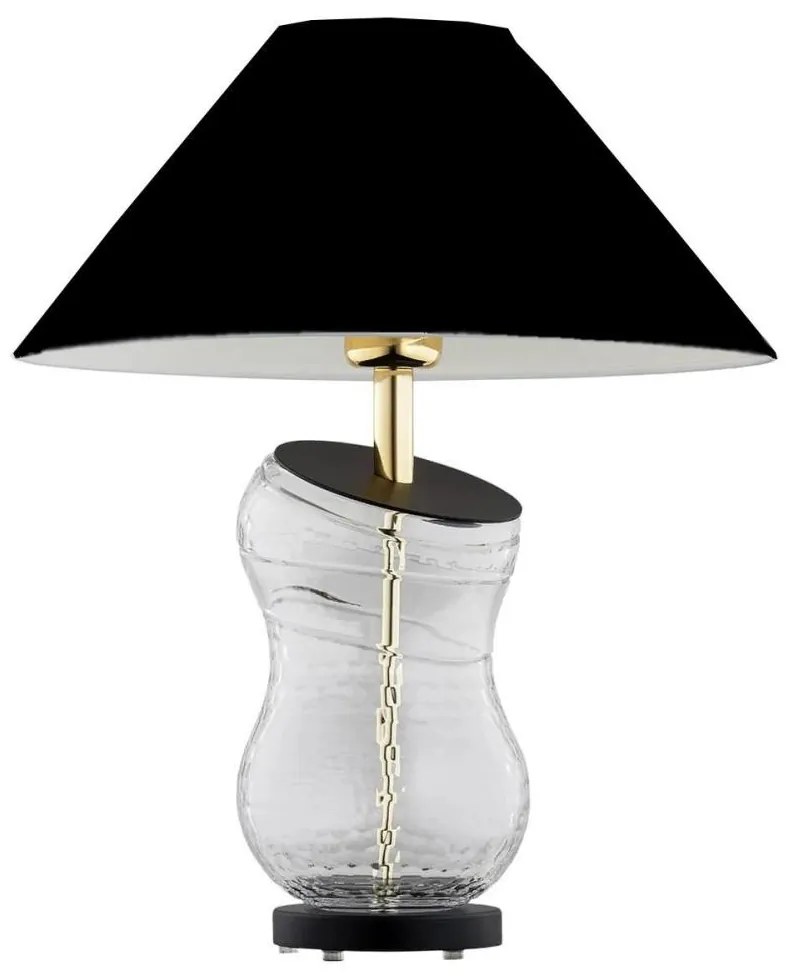 Argon 8037 - Asztali lámpa VENETO 1xE27/15W/230V fekete/sárgaréz