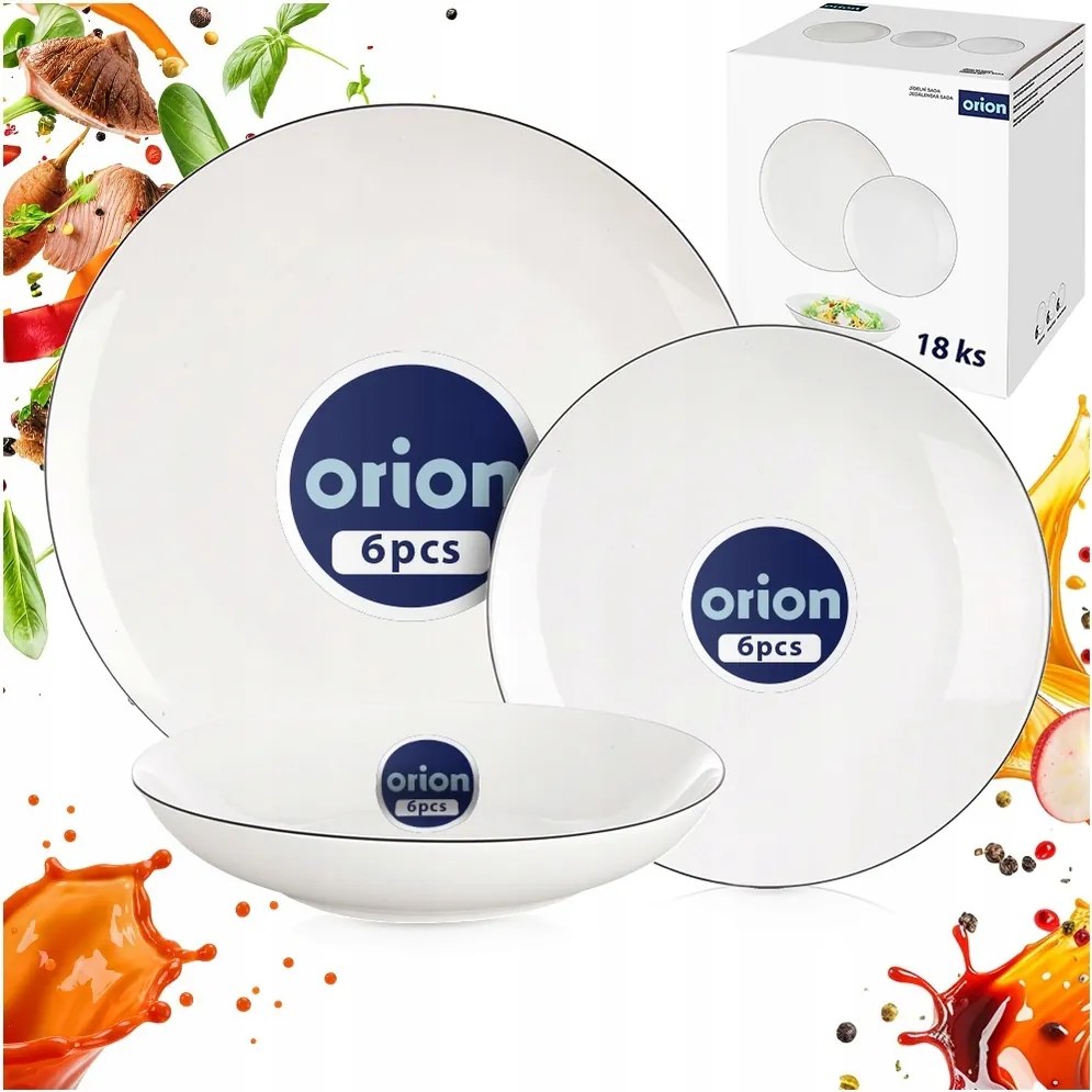 Ebédlő szett komplett étkészlet tányér mély desszert