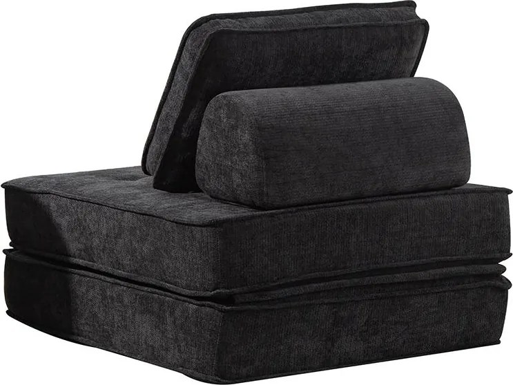 CALMERO kinyitható, multifunkciós kanapé - fekete