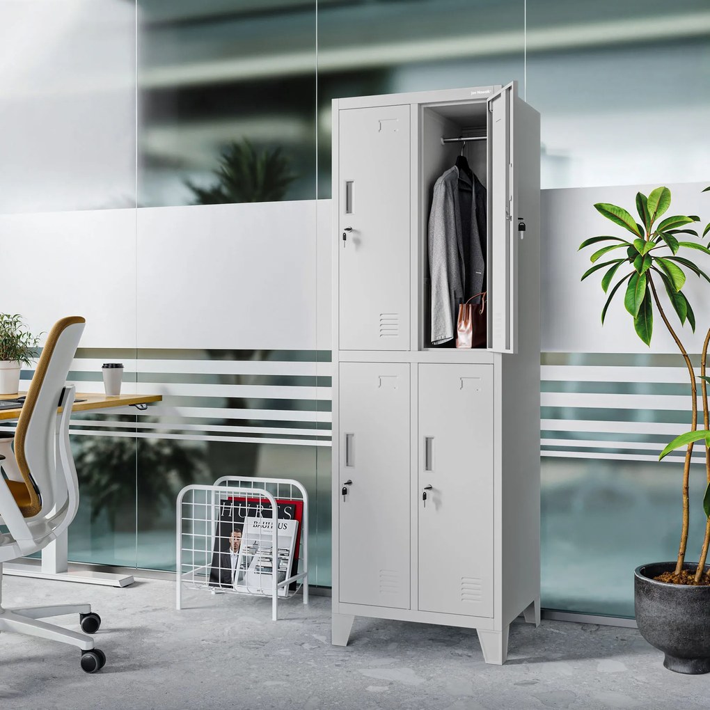 BHP munkaruhaszekrény szürke: BARTEK 2 Plus