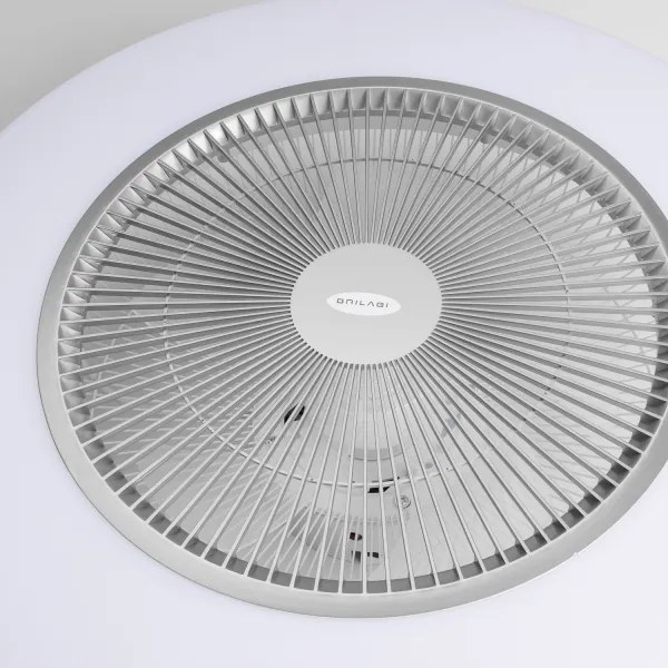 Brilagi - AURA LED/38W/230V dimmelhető ventilátoros lámpa ezüst + DO