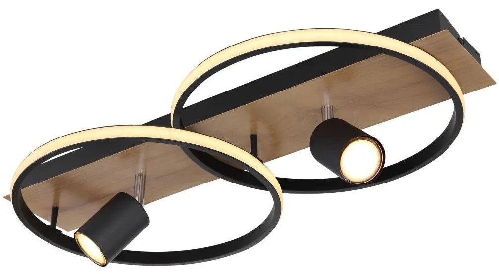 Globo 67309-36 - LED Mennyezeti lámpa DANNY 2xLED/18W/230V + 2xGU10/35W/230V