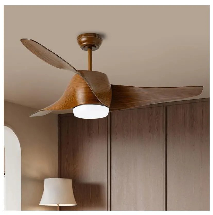 Immax NEO 07286L-LED Dimmelhető mennyezeti ventilátor LED/18W/230V barna Wi-Fi Tuya + távirányító