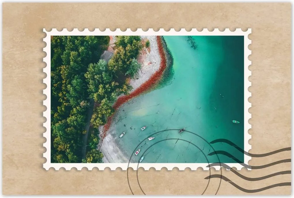 Poszterek 120x80 Trópusi pálmafák szigete