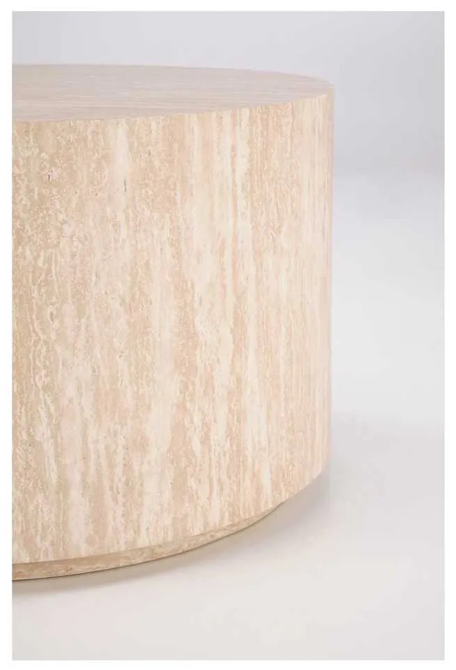 Palmer dohányzóasztal - kör, bézs