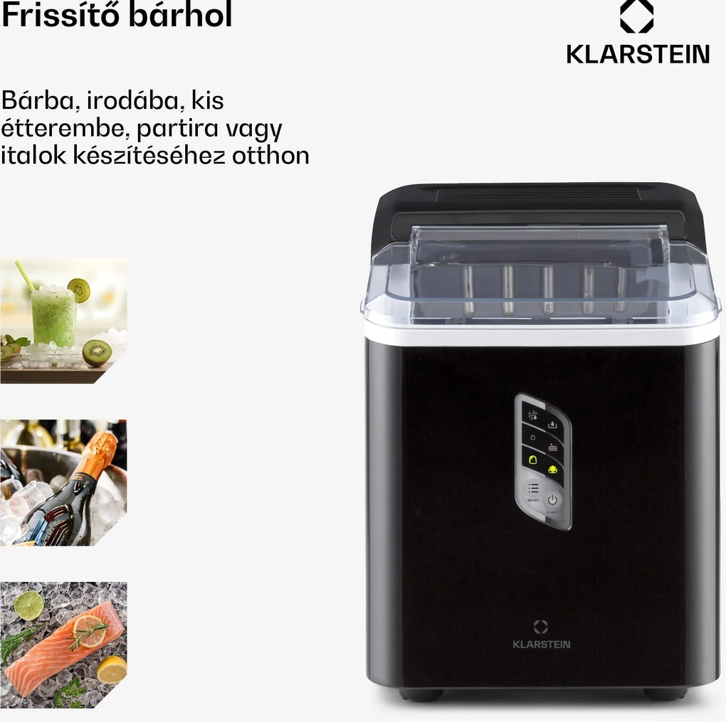 Klarstein Albaron, jégkocka készítő, golyó alakú, 12 kg/24 h, 1,5 L, kijelző