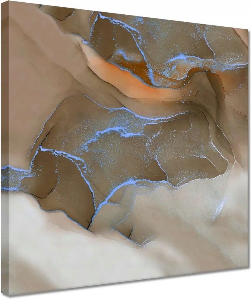 Vászonkép 30x30 Márvány mozaik Bronz