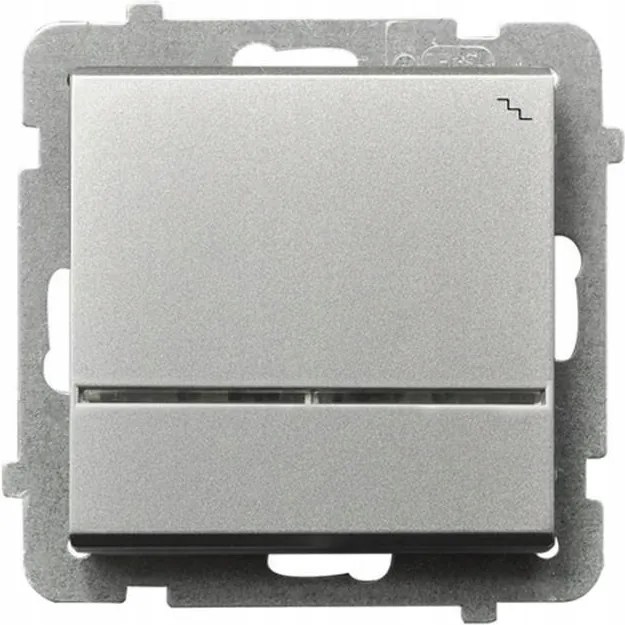 Lépcsőkapcsoló háttérvilágítással Sonata Ezüst Matt Ospel