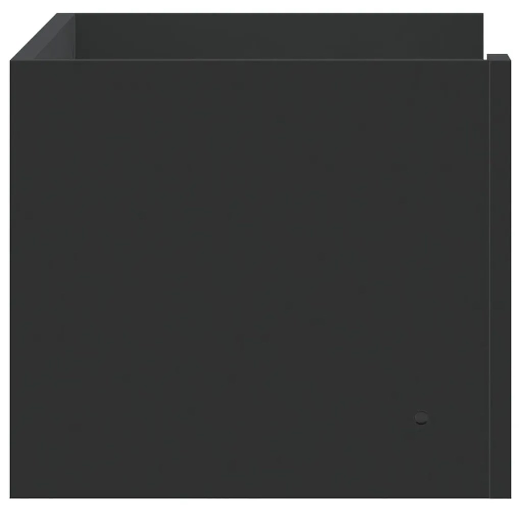 fekete szerelt fa fali polc 70,5 x 35 x 30,5 cm