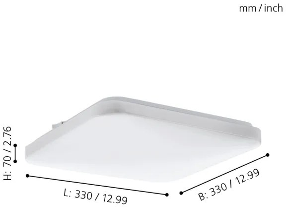 Eglo 97875 - LED Mennyezeti lámpa FRANIA LED/14,6W/230V