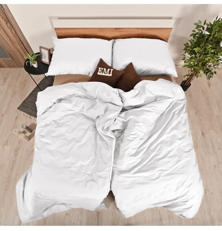 EMI fehér deluxe pamut ágyneműhuzat, A standard egyszemélyes ágy szett tartalma: 1x 140x200 + 1x 70x90