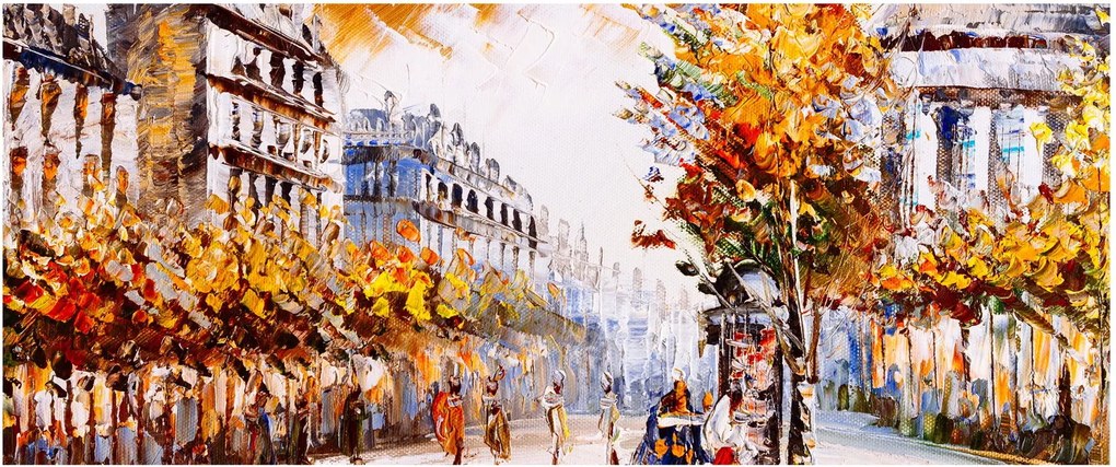 Kép - Utca Párizsban (120x50 cm)