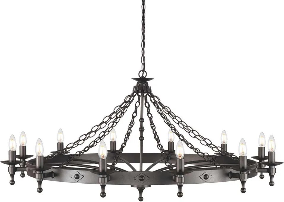 Elstead Lighting WARWICK WR12-GRAPHITE Csillár 12x60W/E14