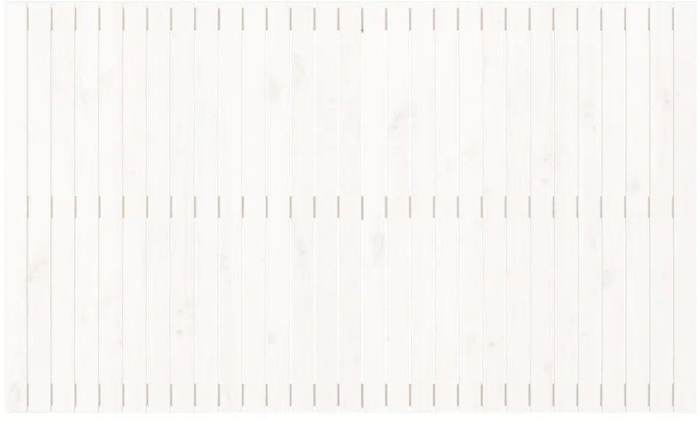 fehér tömör fenyőfa fali fejtámla 185 x 3 x 110 cm