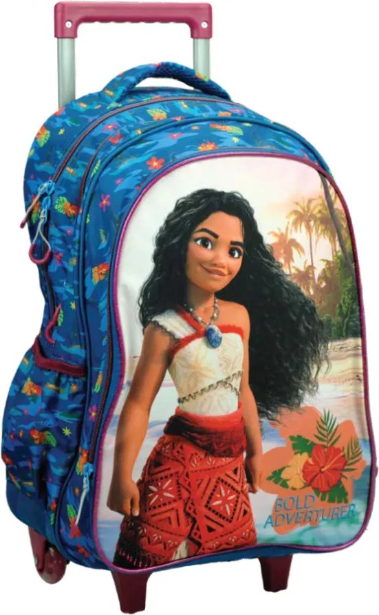 Disney Vaiana Bold Adventurer gurulós iskolatáska, táska 46 cm